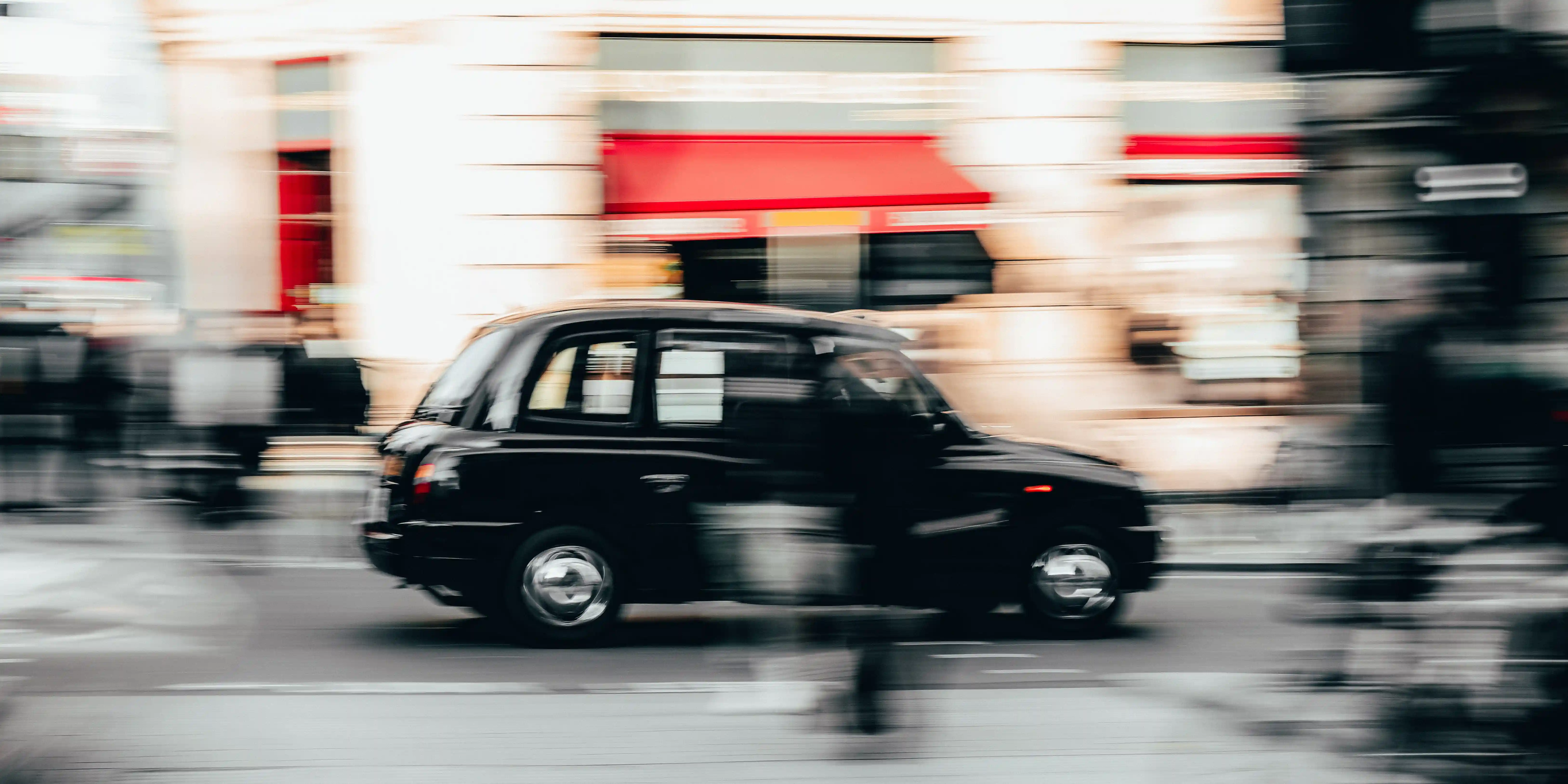 A London taxi cab in 